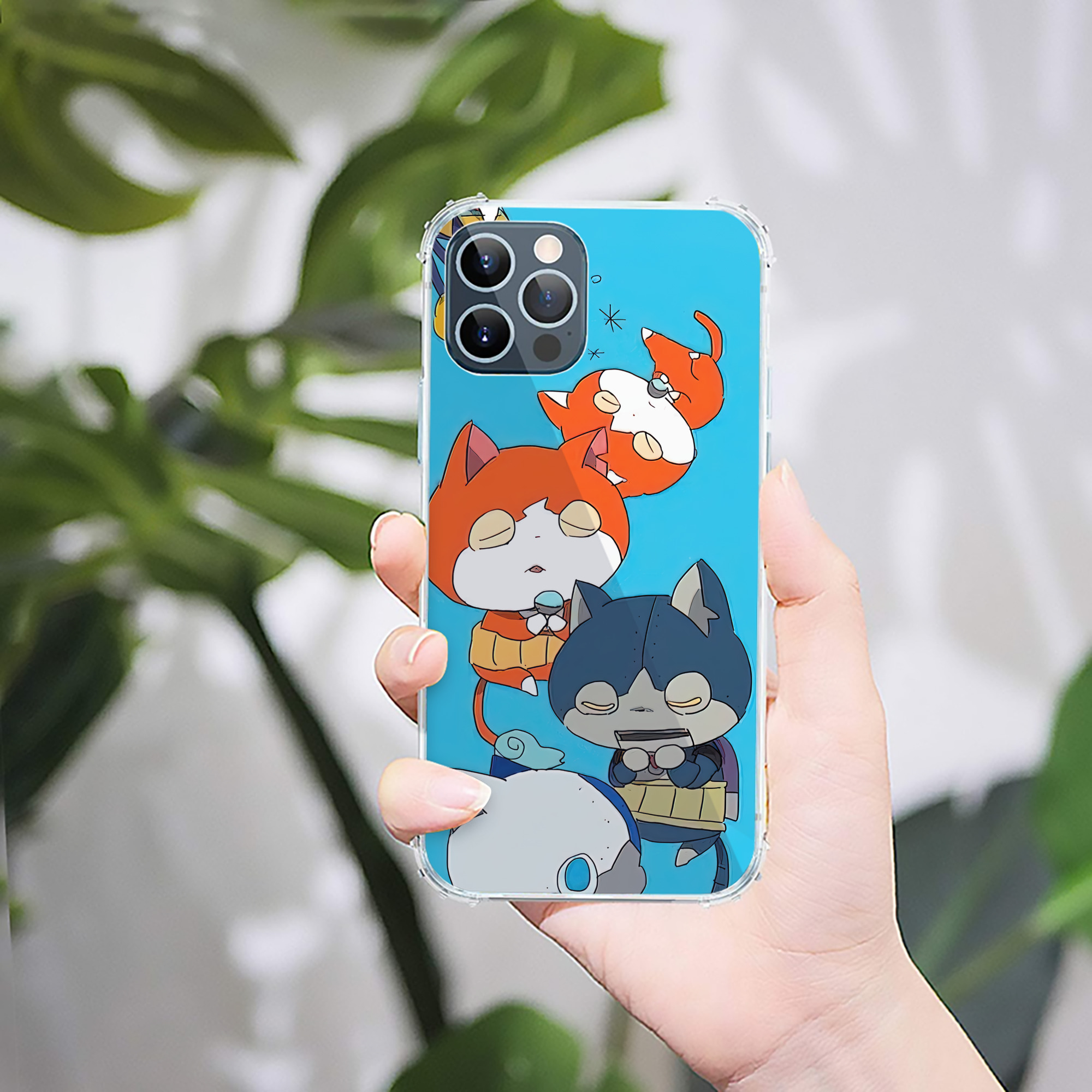 （画像用） 妖怪ウォッチ Yo-kai Watch 【iPhone 12シリーズ対応】透明スマホケース（クリアソフトケース）